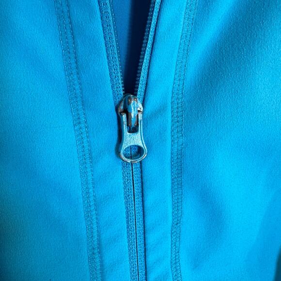 Zella Teal Active Jacket Stretch Fit Chill Vibes Core Aesthetic Zip up goals M - Picture 5 of 5